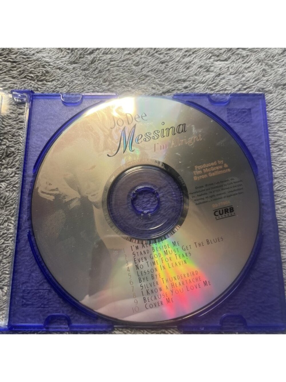 Jo Dee Messina – I'm Alright (CD, 1998) Bye Bye, Because You Love Me, DISC ONLY